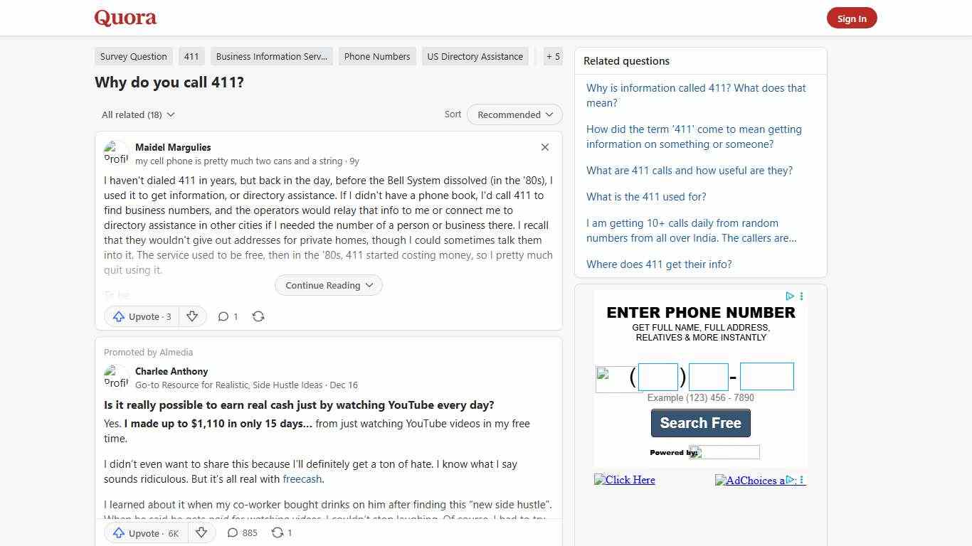 Why do you call 411? - Quora